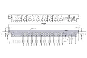 Panel Drawing per le schede LUCROD di Atlas, realizzato con Autodesk Inventor