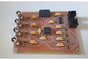 Progettazione e realizzazione di una scheda di conversione di segnali NIM - TTL - LVDS