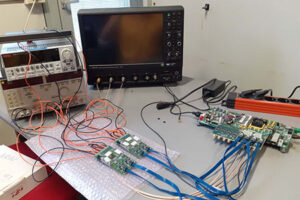 Sistema di test e acquisizione per 2 chip monolitici MD3