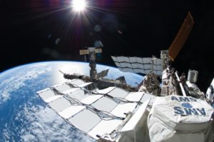 AMS-02 sulla ISS (Crediti: NASA) AMS-02 sulla ISS (Crediti: NASA)