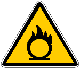 Cartello di Avvertimento: Materiale comburente