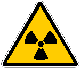 Cartello di avvertimento: Materiali radioattivi