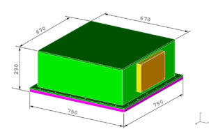 3D Model of the detector external box