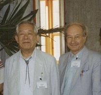 Photo Prof. Masatoshi Koshiba and Prof. Giorgio Giacomelli