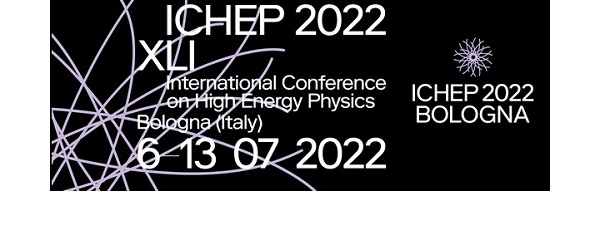 Poster with logo ICHEP 6-13 july 2022
